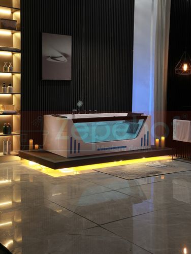 Wanna z hydromasażem EBX-7066 white prostokątna 170cmx78cmx61cm Wodosp na Arena.pl