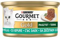 Gourmet Gold Karma dla kotów pasztet z kawałkami królika 85 g