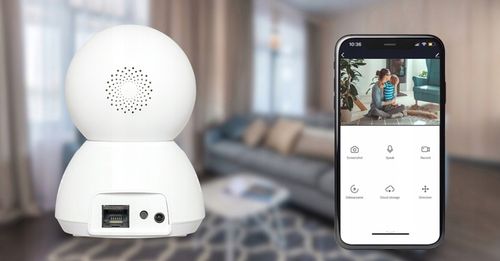 BEZPRZEWODOWA KAMERA IP MONITORINGU OBROTOWA WIFI FULLHD MIKROFON GŁOŚNIK na Arena.pl