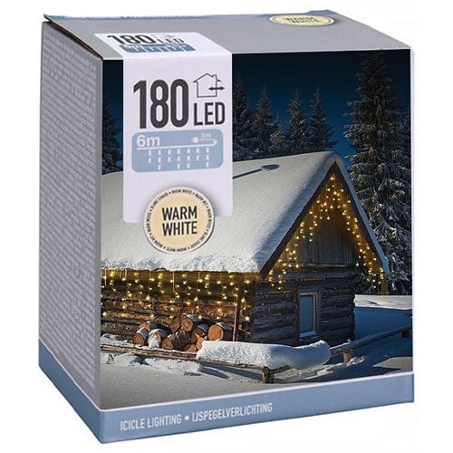 Kurtyna Świetlna Girlanda Świąteczna Zewnętrzna Ogrodowa Lampki 600x52 cm na Arena.pl