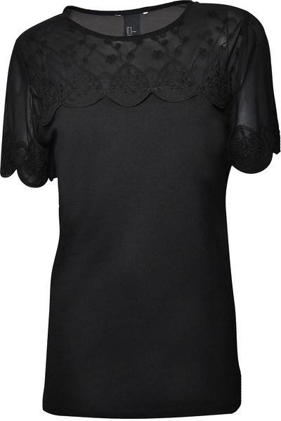 Czarna Bluzka, Szyfon - 36 / S zdjęcie 1