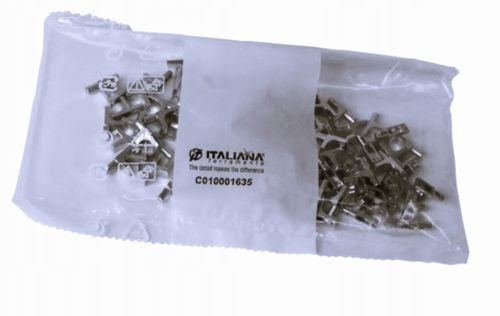 Podpórki do półek Italiana Ferrementa K-Line fi 5 mm nikiel 100 szt. na Arena.pl