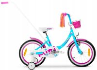 Rower dziecięcy 16" TABOU MINI ALU niebieski - jagodowy R23