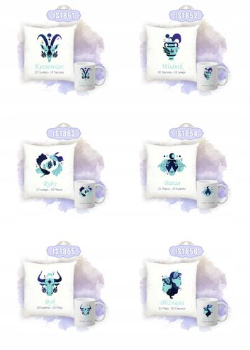 Zestaw Poduszka i Kubek Nadruk Personalizacja PREZENT ZNAK ZODIAKU RAK na Arena.pl