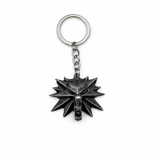 Wolf Medallion | 6 cm | Metal | Brelok | Witcher na Arena.pl