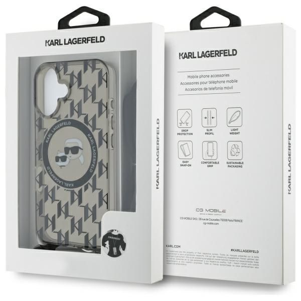 Etui Karl Lagerfeld do iPhone 16, Czarny, MagSafe zdjęcie 7