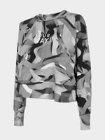 4F Bluza damska krótka BLD021 M, multikolor allover