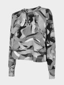 4F Bluza damska krótka BLD021 L, multikolor allover