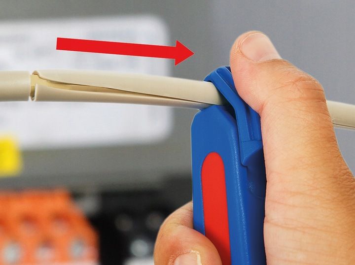 NÓŻ DO ŚCIĄGANIA IZOLACJI KABLI WEICON S4-28 MULTI zdjęcie 6