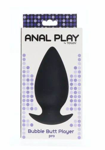 toyjoy bubble butt player pro silikonowy anatomiczny plug czarny na Arena.pl