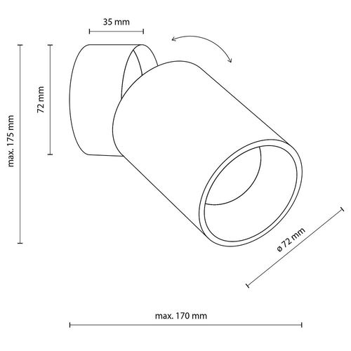 lampa reflektor spot logan downlight 5373 tk lighting na Arena.pl