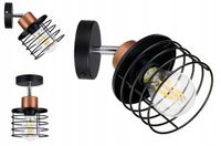 LAMPA KINKIET ŚCIENNY ruchomy loft drut SPRĘŻYNA 1