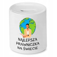 Skarbonka Dla Prawnika Najlepsza Na Świecie Z Nadrukiem Ze Zdjęciem