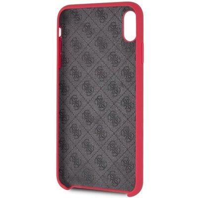 Etui Guess Silicone do iPhone Xs Max (czerwone) na Arena.pl