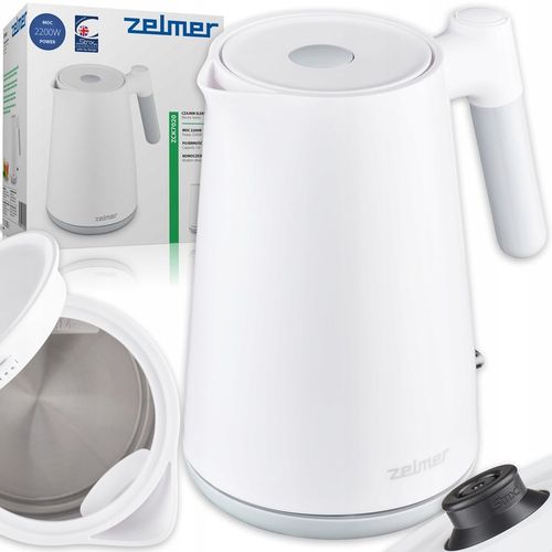 CZAJNIK ELEKTRYCZNY ZELMER BEZPRZEWODOWY STAL NIERDZEWNA CICHY 1L 2200W na Arena.pl