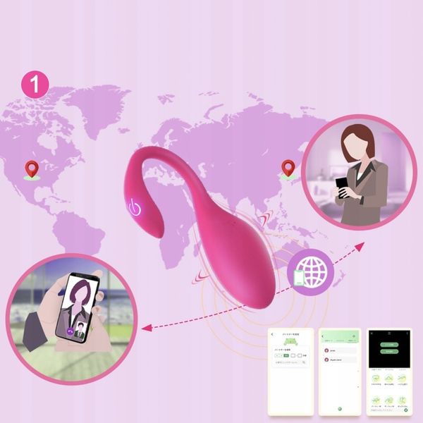 Wibrator sterowany aplikacją wibrujące jajko APP zdjęcie 11