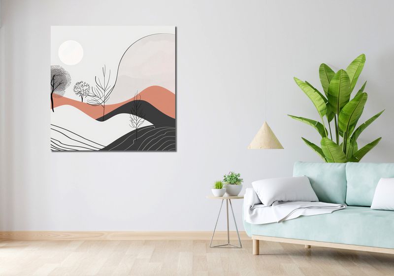 Obraz 100x100cm Półcień Widoku zdjęcie 2