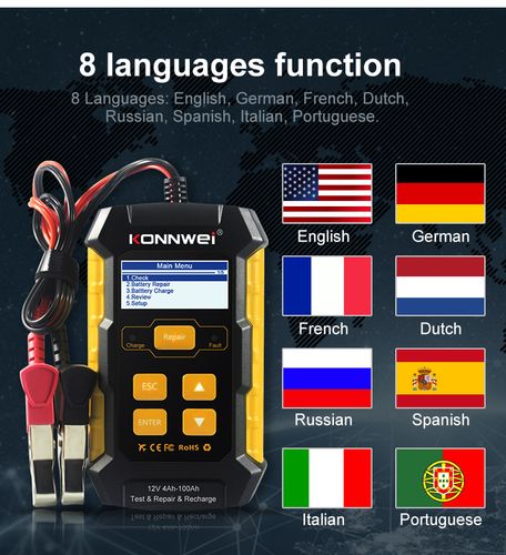 Tester akumulatorów samochodowych Konnwei KW510 na Arena.pl