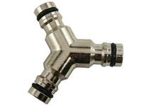 Trójnik mosiężny niklowany Y GeKa S-73639