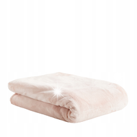 Gładki CIEPŁY KOC POLAROWY jasnoróżowy 150x200 MIĘKKI KOCYK pled home&you