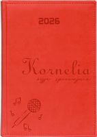 KALENDARZ A5 2026 dzienny PLANER z grawerem DLA PIOSENKARZA Z IMIENIEM