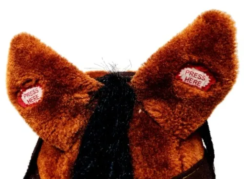 ŚPIEWAJĄCY KOŃ NA BIEGUNACH 74cm DUŻY BUJANY KONIK na Arena.pl