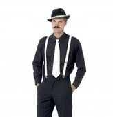 ZESTAW GANGSTERA LATA XX 20 STRÓJ SZELKI KAPELUSZ GANGSTER KRAWAT AL