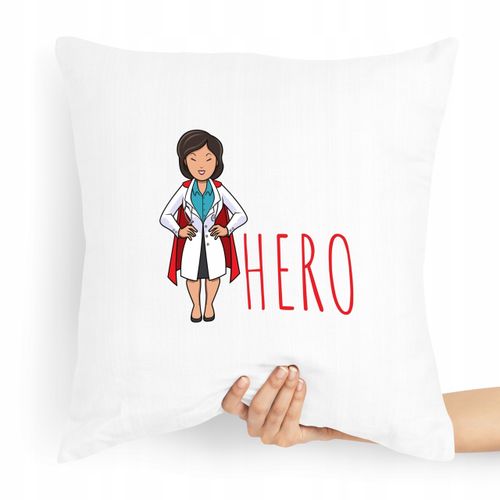 Poduszka Prezent Dla Doktora Lekarz Medyk Hero Z Nadrukiem Ze Zdjęciem na Arena.pl