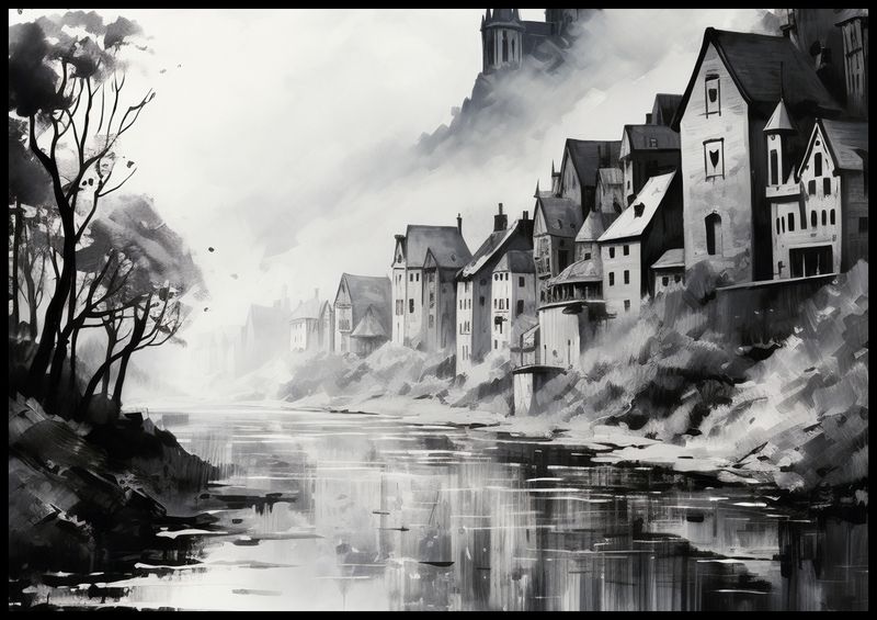 Plakat 100x70cm Mglisty Refleks zdjęcie 2