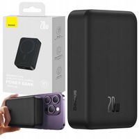 BASEUS SZYBKI POWER BANK BEZPRZEWODOWY 20000mAh 20W POWERBANK Z MAGSAFE