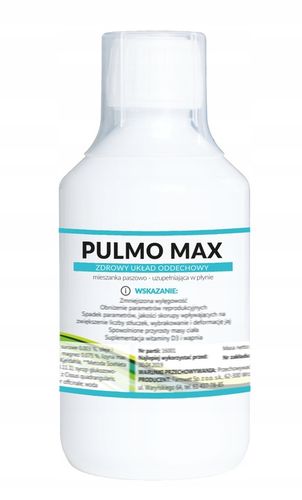 Pulmo Max 250 ml Na układ oddechowy kaszel dla drobiu bydła Farmwet na Arena.pl