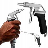 PISTOLET PNEUMATYCZNY DO PRZEDMUCHIWANIA POWIETRZA KOMPRESORA 2 KOŃCÓWKI