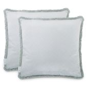 Poszewka dekoracyjna CLEAR z frędzlami 45x45 szara x2 AmeliaHome