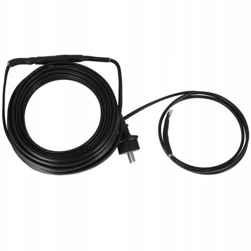 KABEL GRZEWCZY PRZEWÓD GRZEJNY Z TERMOSTATEM do rur rynny dachu 16W/m | 3M na Arena.pl