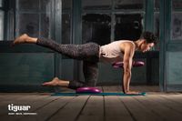 TIGUAR Obręcz do Pilatesu ćwiczeń 38cm Szara Fitness Mięśnie Grafit gray