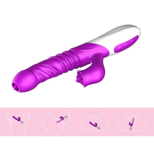 Wibrator-Silicone Vibrator USB 10 Function and Thrusting Function / Heating na Arena.pl