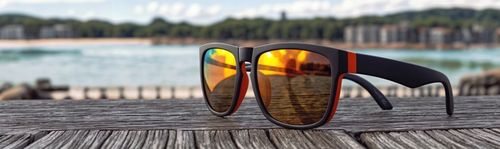 OKULARY PRZECIWSŁONECZNE Lustrzanki Polaryzacyjne Pomarańczowe + Etui UV400 na Arena.pl