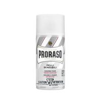 PRORASO WHITE Pianka do golenia do skóry wrażliwej, Linia Biała, 300ml