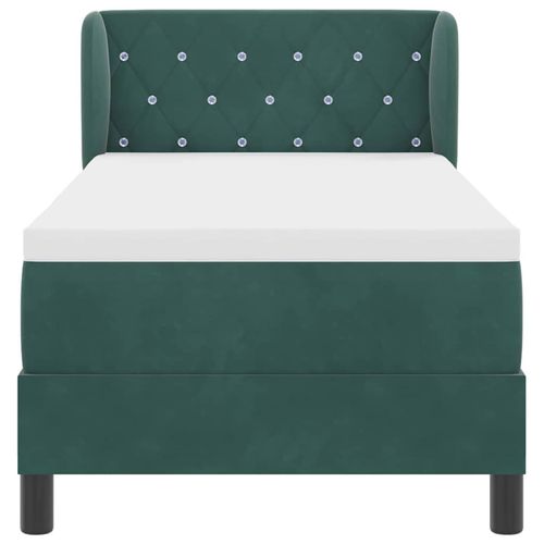 Łóżko sprężynowe z materacem Ciemnoszary 80x200 cm Aksamit na Arena.pl