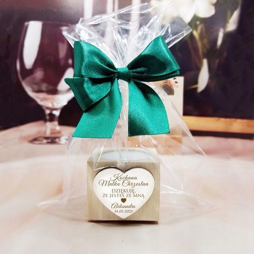 Podziękowanie dla Rodziców Chrzestnych na Komunię Chrzest świecznik na Arena.pl