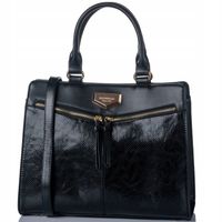 KLASYCZNA TORBA AKTÓWKA MONNARI KUFEREK CZARNA do pracy na ramię Shopper