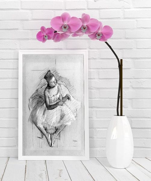 Seated Dancer, Edgar Degas - plakat 42x59,4 cm zdjęcie 2