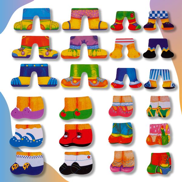 Ubieranie Misia Klocki Drewniane Układanka zdjęcie 6