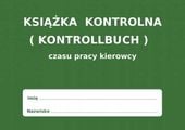 Książka czasu pracy kierowcy KONTROLLBUCH PL - DE