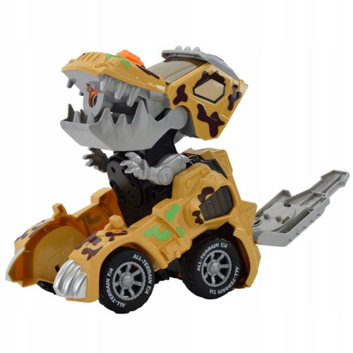 AUTO ROBOT ZABAWK DINOZAUR ZIEJE PARĄ SAMOCHÓD 2W1 na Arena.pl