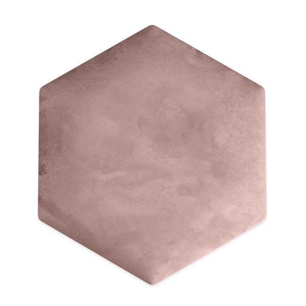 PANELE TAPICEROWANE PLASTER MIODU Heksagon RÓŻOWY 35cm x 40cm zdjęcie 2