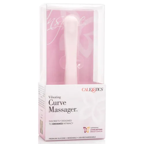 calexotics inspire vibrating curve massager silikonowy, 10 trybow, rożowy na Arena.pl