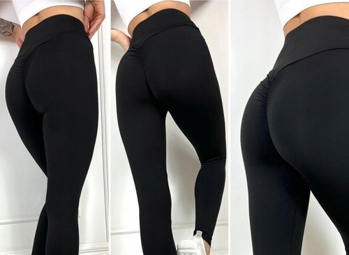 LEGGINSY DAMSKIE PUSH UP MARSZCZENIE CZARNE S/M na Arena.pl
