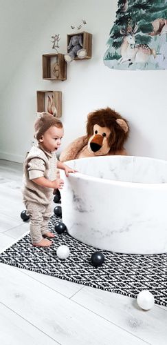 Suchy basen 90x30 marmur bez piłeczek na Arena.pl