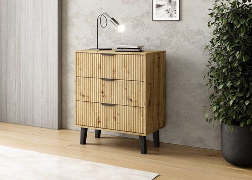 Komoda Scandi 3S SLIM DĄB ARTISAN na Arena.pl